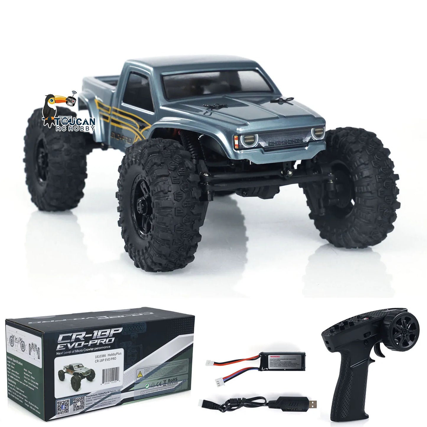 RC Rock Crawler 2025 - Mașină electrică de cățărat off-road 4x4 la scară 1/18 RTR