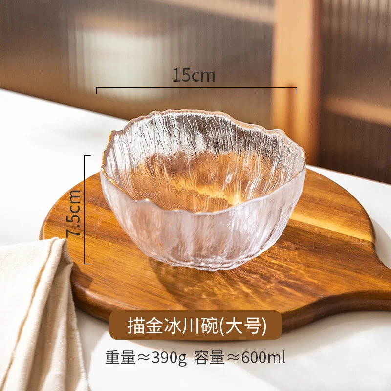 Luxus Glas Geschirr Set Haushalt Küche Zubehör Teller Und Schüssel Modern Hohe Beauty Dessert Schüssel Dim Sum Snack Teller
