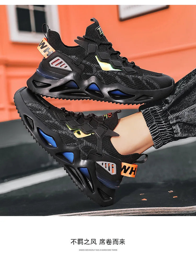 Pantofi sport pentru bărbați, pantofi sport cu creștere în înălțime, respirabili, pantofi sport cu amortizoare pentru alergare, pantofi sport pentru bărbați