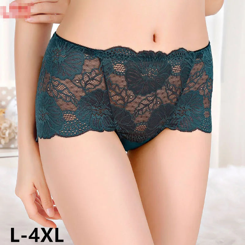 Plus Size Beliebte Unterwäsche Frauen Höschen Slips für Weiblich Hipster Unterhose Elegant Lingerie Spitze Baumwolle Tanga Brazilian Große Größe Beliebter Verkauf