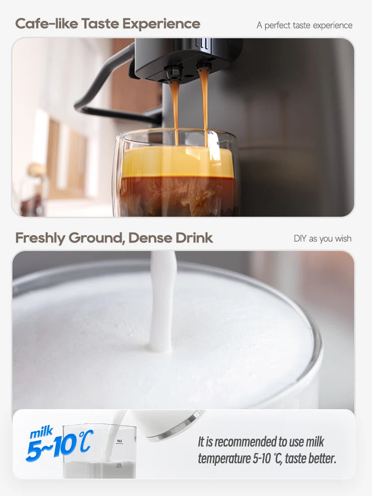 HiBREW Vollautomat 2025: H16 Touch-Display Cappuccino - Premium Barista Collection