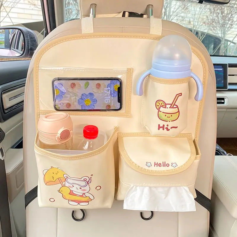 Car Seat Back Storage Bag Hanging Bag Multifunctional Storage Box Car Seat Back Storage Bag Car Interior Decoration Supplies