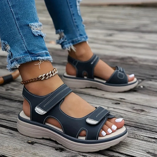 Sommer Keil Sandalen Für Frauen 2025 Neu Mode Rutschfest Strand Schuhe Frau Leicht Casual Platform Plus Size Sandalen Frauen