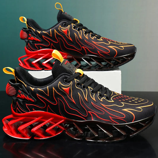 Sneakers Man Flat Casual Mesh Breathable Tennis Shoesfashon Thick Bottom Cushioning Sports Walking Shoes for Men Sneakers