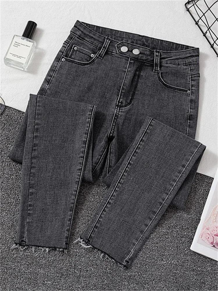 Jeans Female Denim Pants Black Womens Jeans woman Donna Stretch Bottoms Feminino Skinny Pants For Women Trousers - Golden Bridge Store