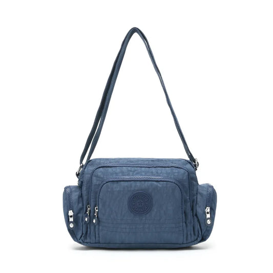 Waterproof Crossbody Bag for Women - Stylish Multi-Pocket Casual Shoulder Bag for Travel - Lightweight Canvas Messenger Bag