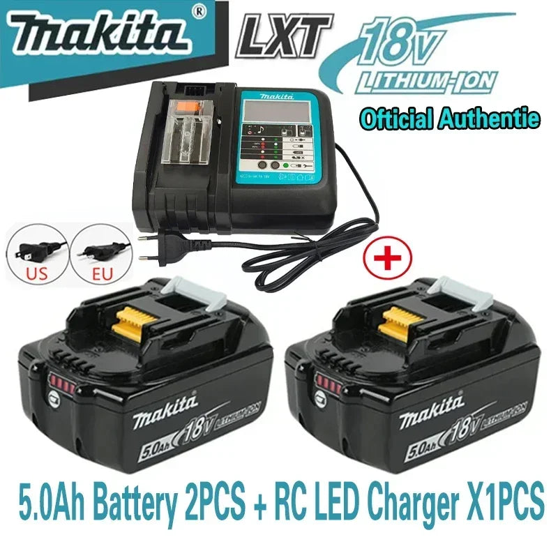 Batería Makita genuina de 18V, batería de herramientas eléctricas recargable de 6Ah, 18V makita con reemplazo de iones de litio