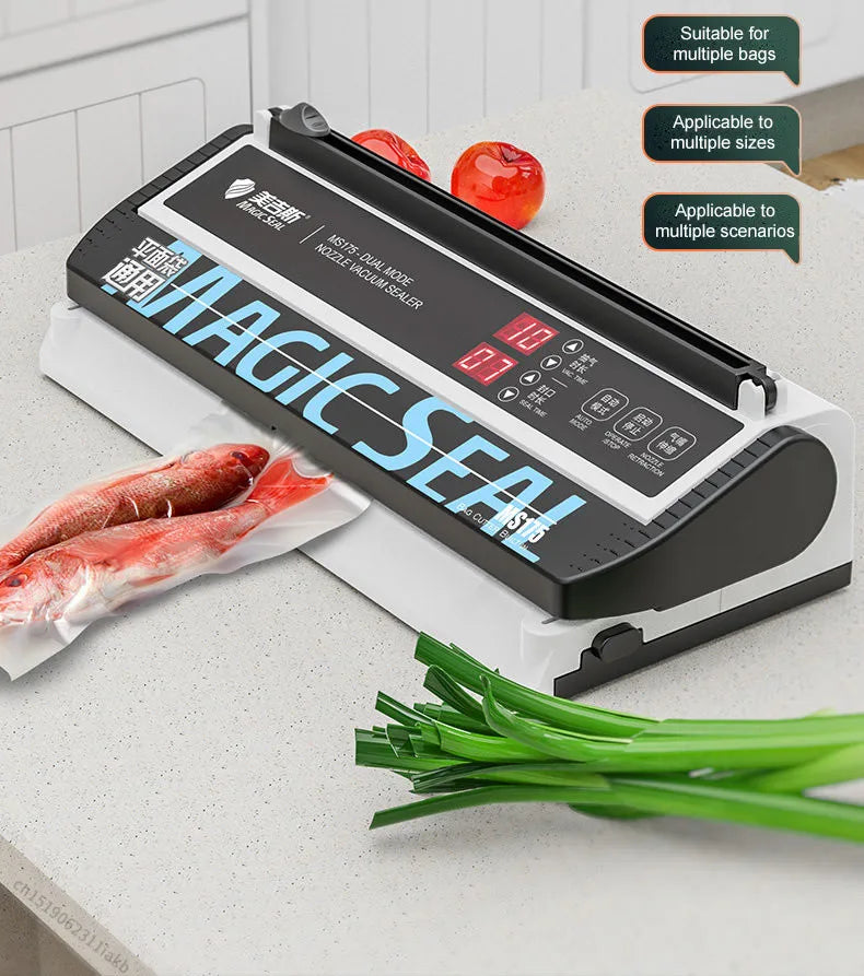 Senior Elektrische Vakuum Versiegelung Verpackungsmaschine Für Heim Küche Für Versiegelung Frisch Verpackungsmaschine Für Lebensmittel Konservierung MS175