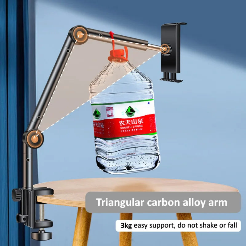 Suport tabletă Lamgool 360° - aluminiu, braț lung, 4–12,9