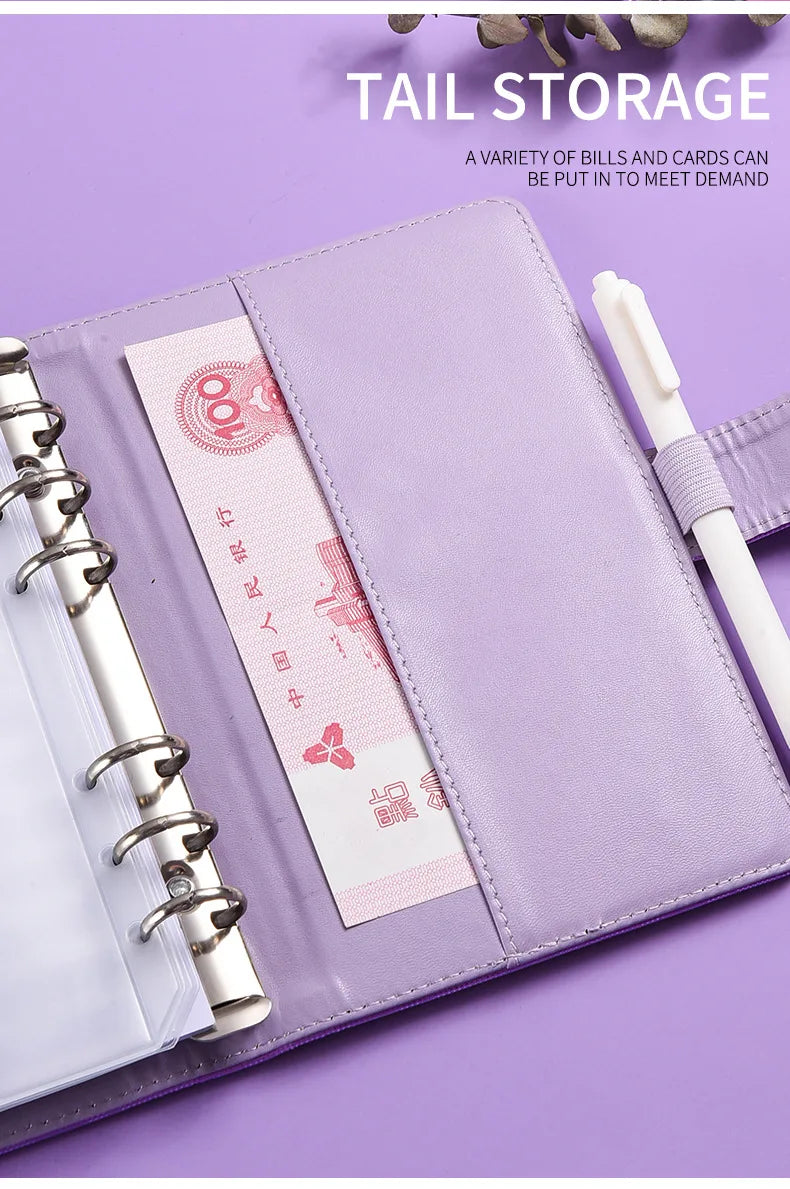 A6 Colorful Laser Macaron Creative PU Notebook