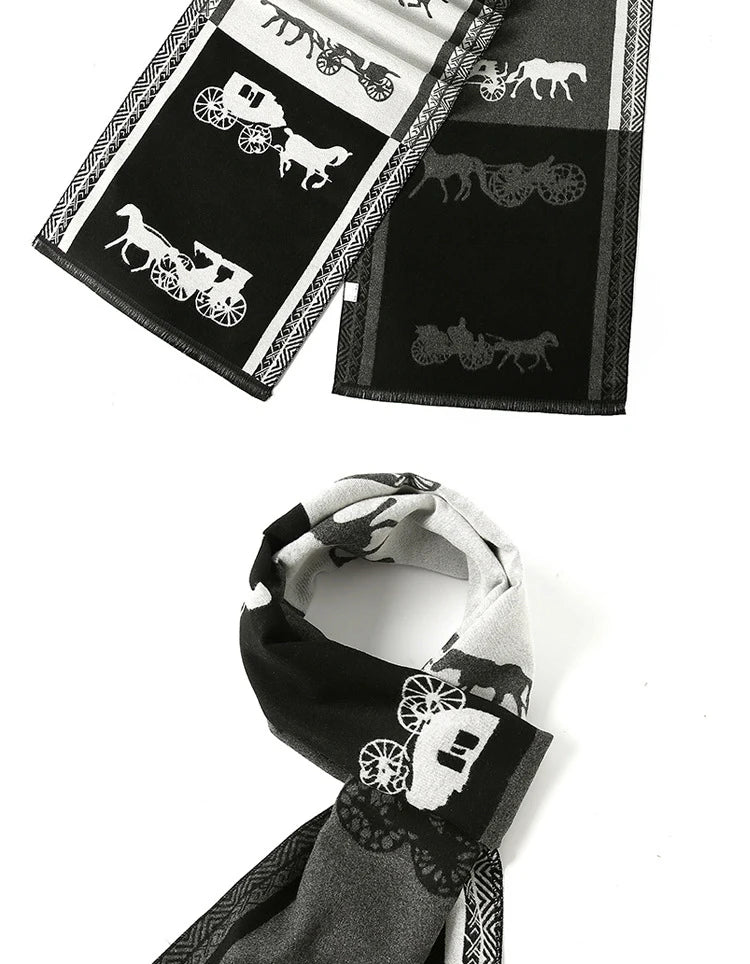 Kinelue FPWB61 Weicher Winterschal - Größe Uni Farbe Grau