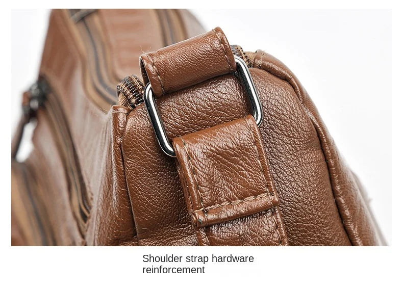 New Arrival Crossbody Shoulder Bag Soft Washed Leather Women's Mini Bag Versatile Handbag