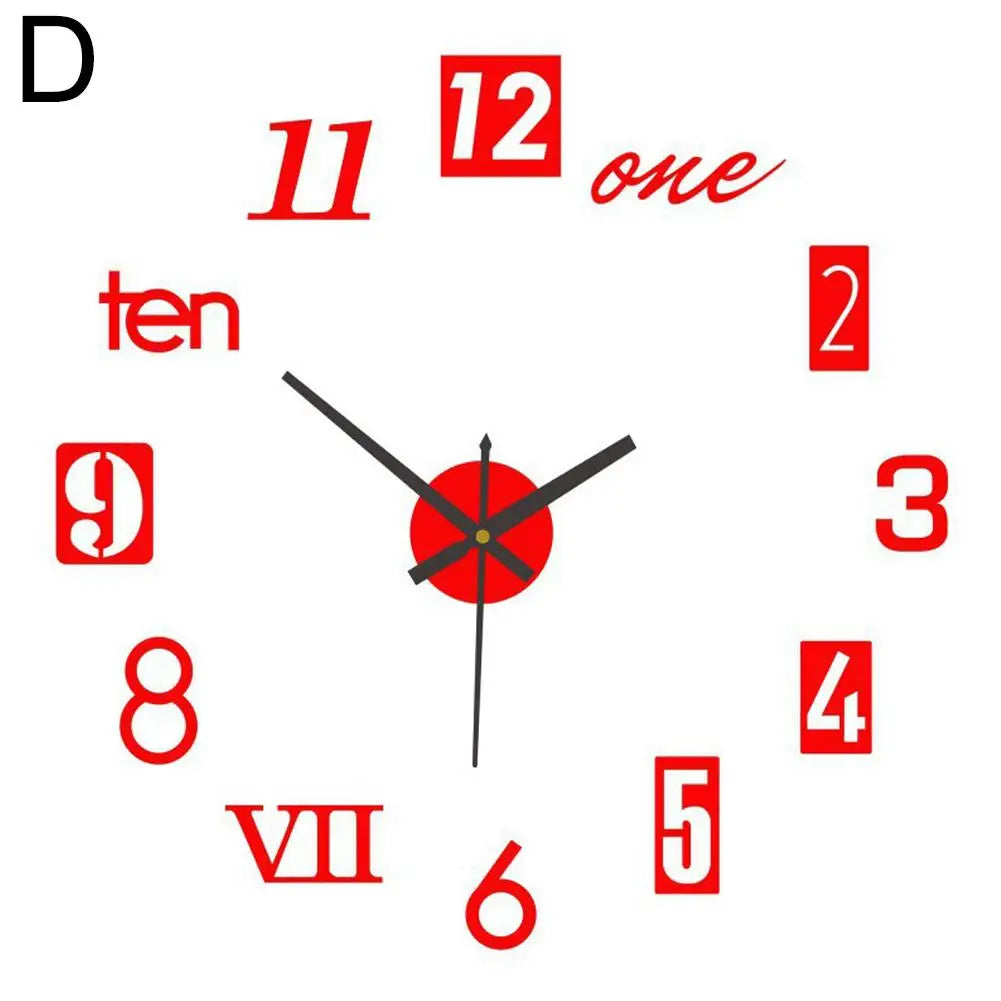 Hign Concerned 3D Leuchtuhr - Rahmenlos Acryl 30cm DIY