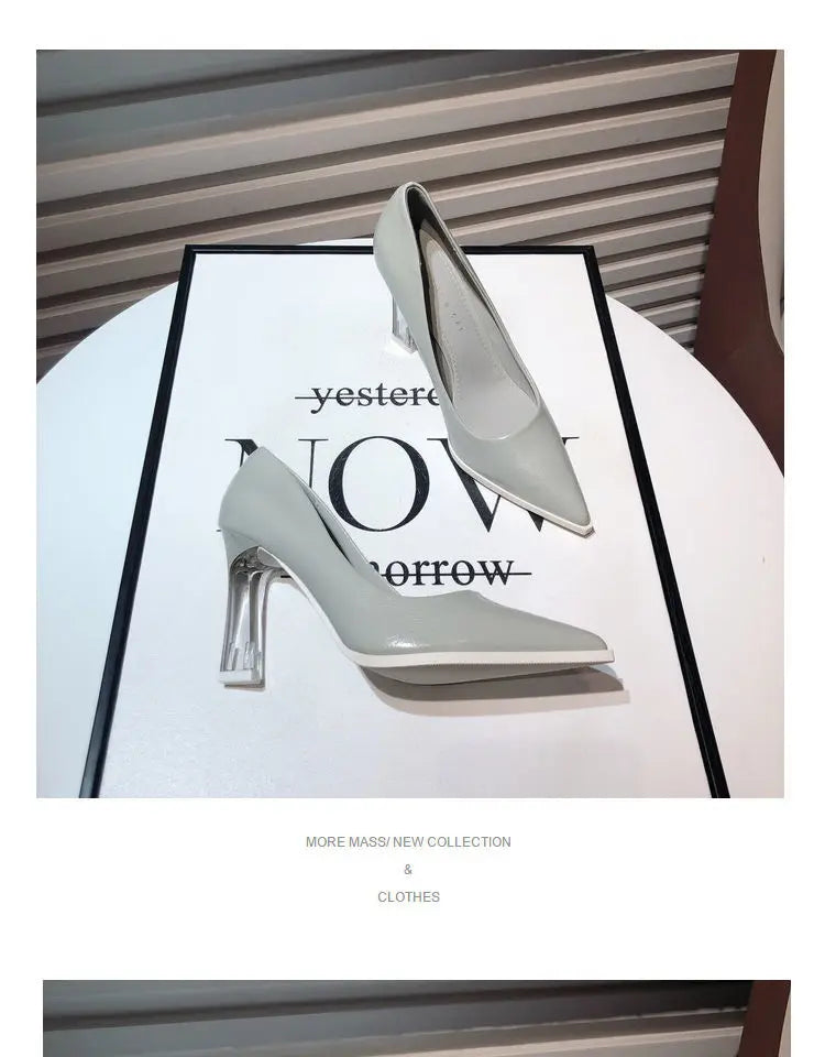 Comemore 2022 New Trend Women Summer Shoes Elegant elegant High Heels French Pointed Stiletto Office Girls' Shoes Zapatos De Mujer