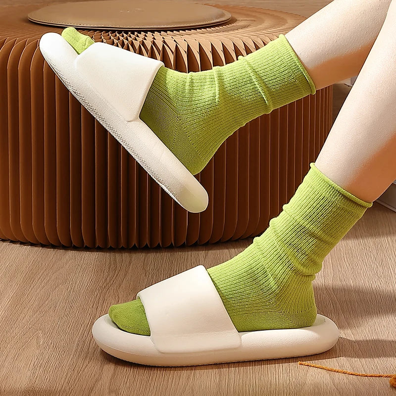 New Soft EVA Slippers Couples Home Slipper Outdoor Beach Summer Sandals Bath Men Flip Flops Non-Slip Women Thick Sole Shoes