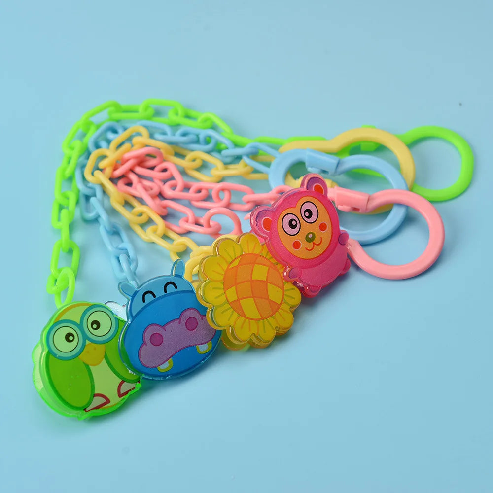 Etyakids Schnullerclip Cartoon Tiere - Clip 0-36 Monate 22cm