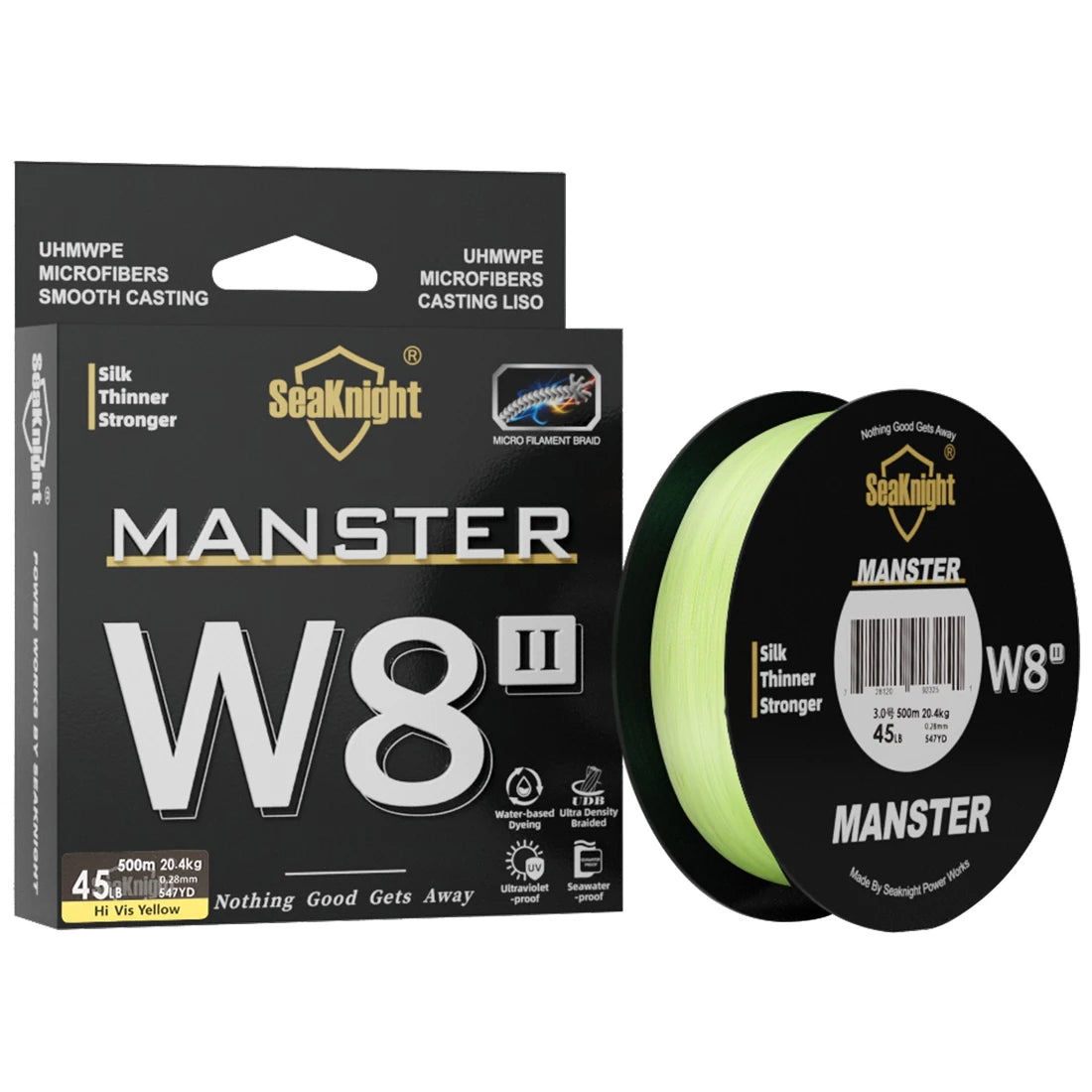 SeaKnight Marke W8 II Series Angelhaken 8 Strands 500m 300m anti-UV anti-Salzwasser-Beschichtung, Multifilament-PE-Line verflochtenen Draht