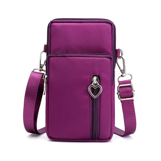 Premium Crossbody Taschen Damen Wasserdicht Nylon - Multifunktional Casual Kleine Tasche - Handy Hülle Sport