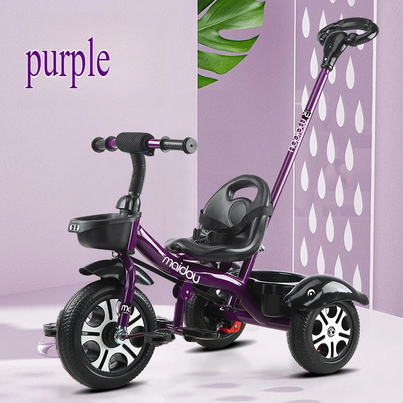 Cărucior tricicletă Choice 2 în 1 - Scaun reglabil 3-6 ani, coșuleț