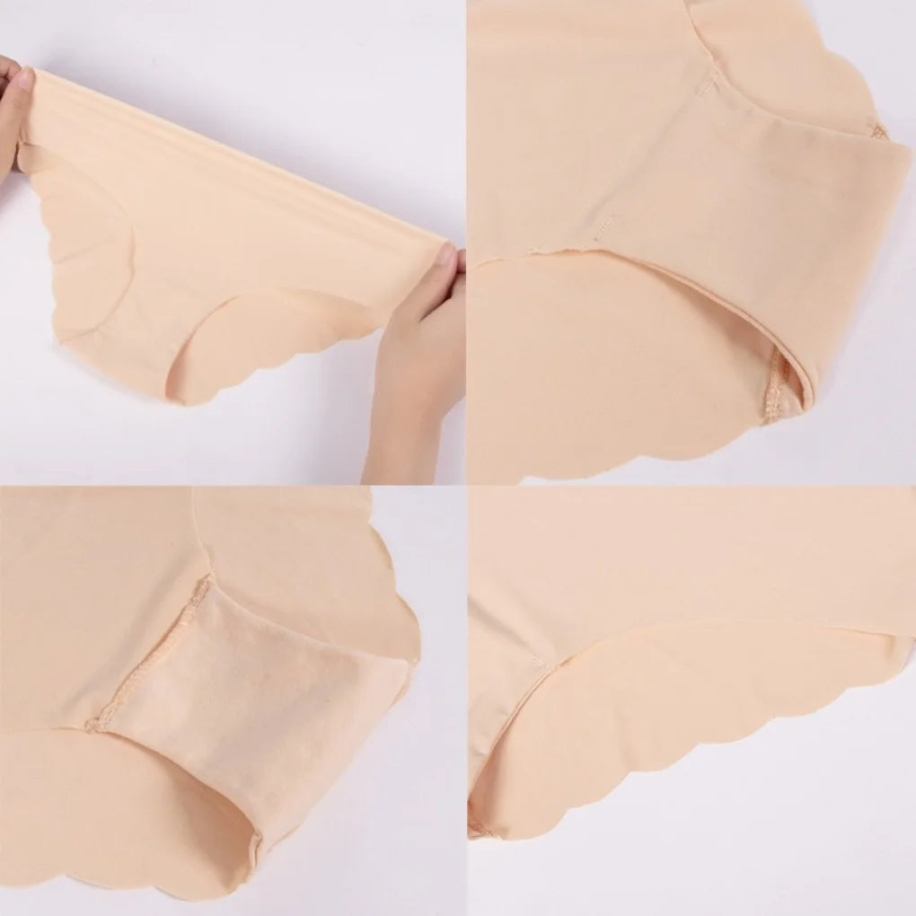Lenjerie intimă pentru femei 2025 - ZXYOUPING Talie joasă fără cusături Mătase glacială antibacteriană S-XXL