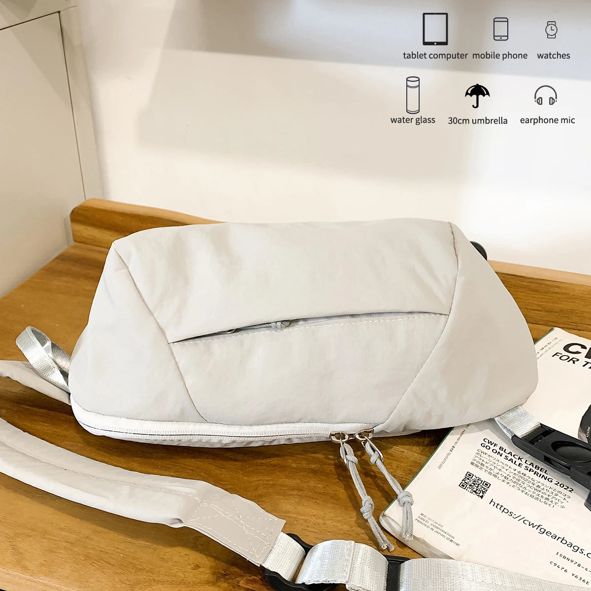 Crossbody Bag Men's Casual Chest Bag 2025 New Fashion Trendy Brand Small Shoulder Bag Women's Lightweight Sports Waist Bag Shoulder Bag