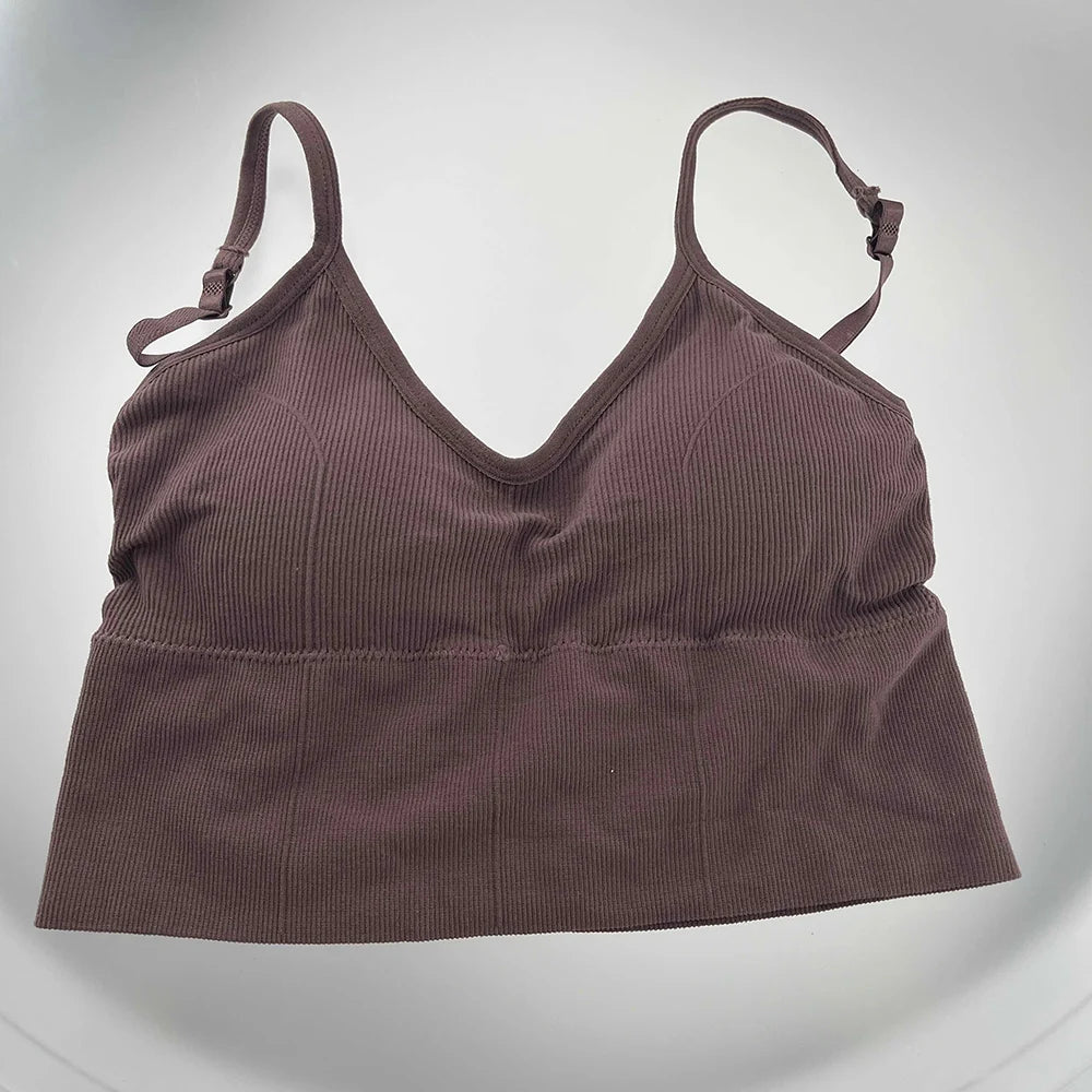 Women elegant Tops Tube Push Up Bra Female Streetwear Sleeveless Camis Seamless Sport Lingerie Tee Crop Top Bandeau Top Tanks