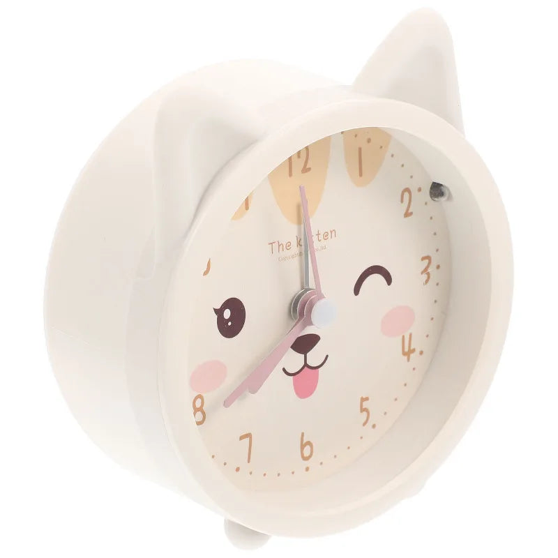 Clock Alarm Light Kids Night Bunny Travel Cute Table Desk Kitten Clocks Portable 12 S Bedroom Ages Lovely Aesthetic