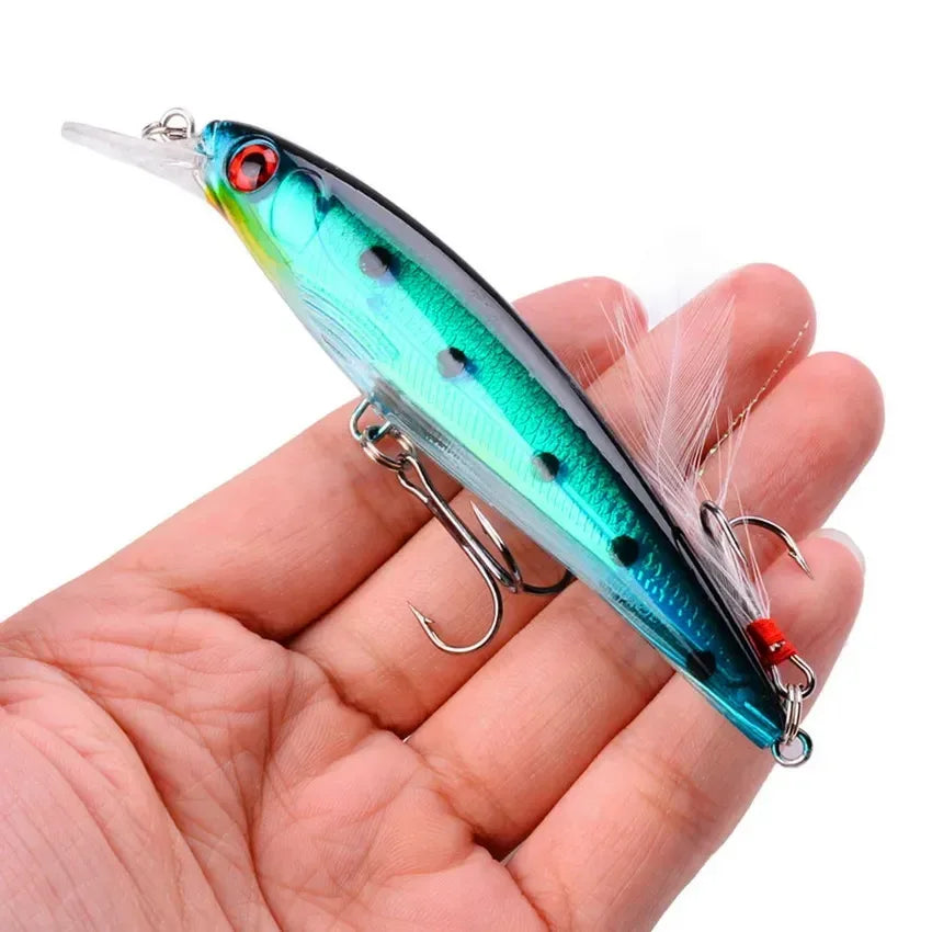 AOracle Laser Minnow Schwimmköder - 11cm 13g 0.6-1.8m - Golden Bridge Store