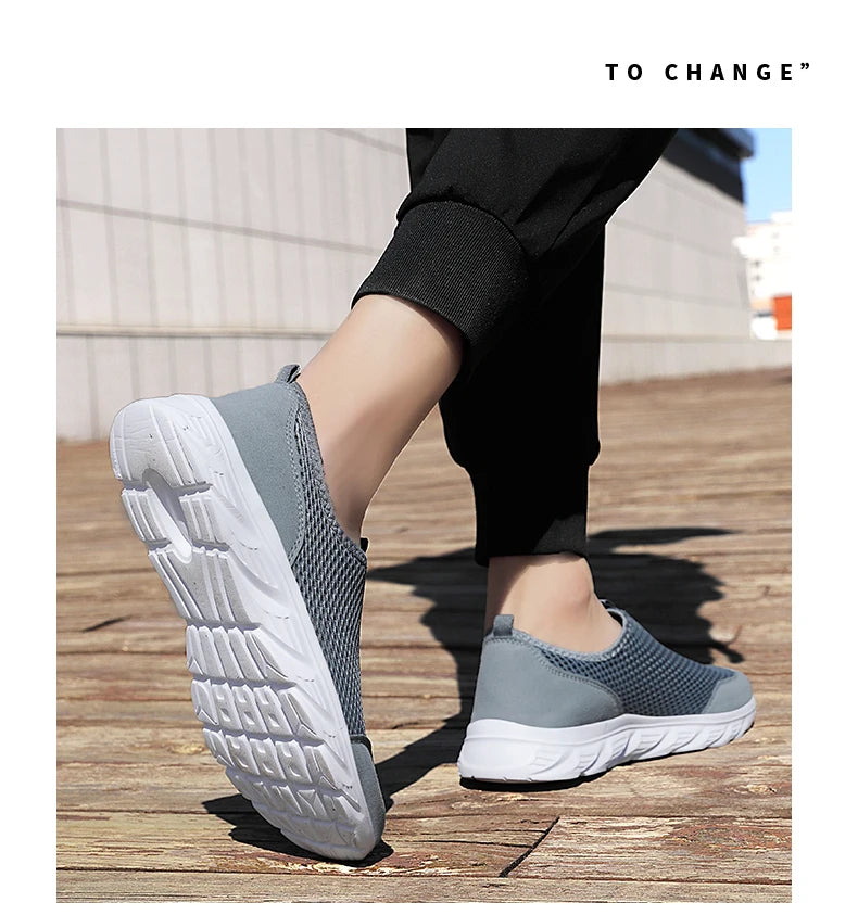 Men's Sneakers Breathable Men Casual Shoes Outdoor Male Slip On Loafers Walking Sneakers Tennis For Men