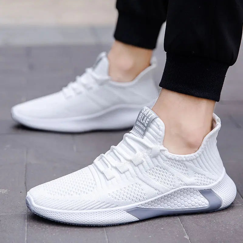 Men Sneakers Breathable Mesh Casual Shoes Black White Platform Shoes Fashion Sneakers Luxury Men's Shoes Tennis Man Size 39-44