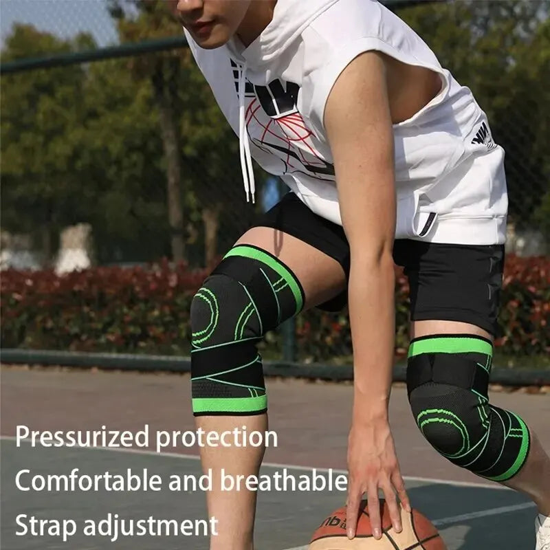 Knieschützer 2025: 1pc Adjustable Knee Guard Knee Support Braces - Compression Protection Sleeves Sport Running Basketball Squats Fitness Workout Collection