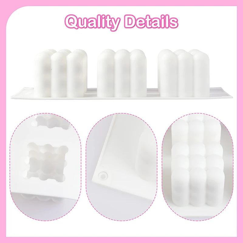 Silicone Pastry Mold 3D French Dessert Mousse Cake Baking Pan Chocolate Candles Soap Fondant Molds DIY Cake Decoration Tools