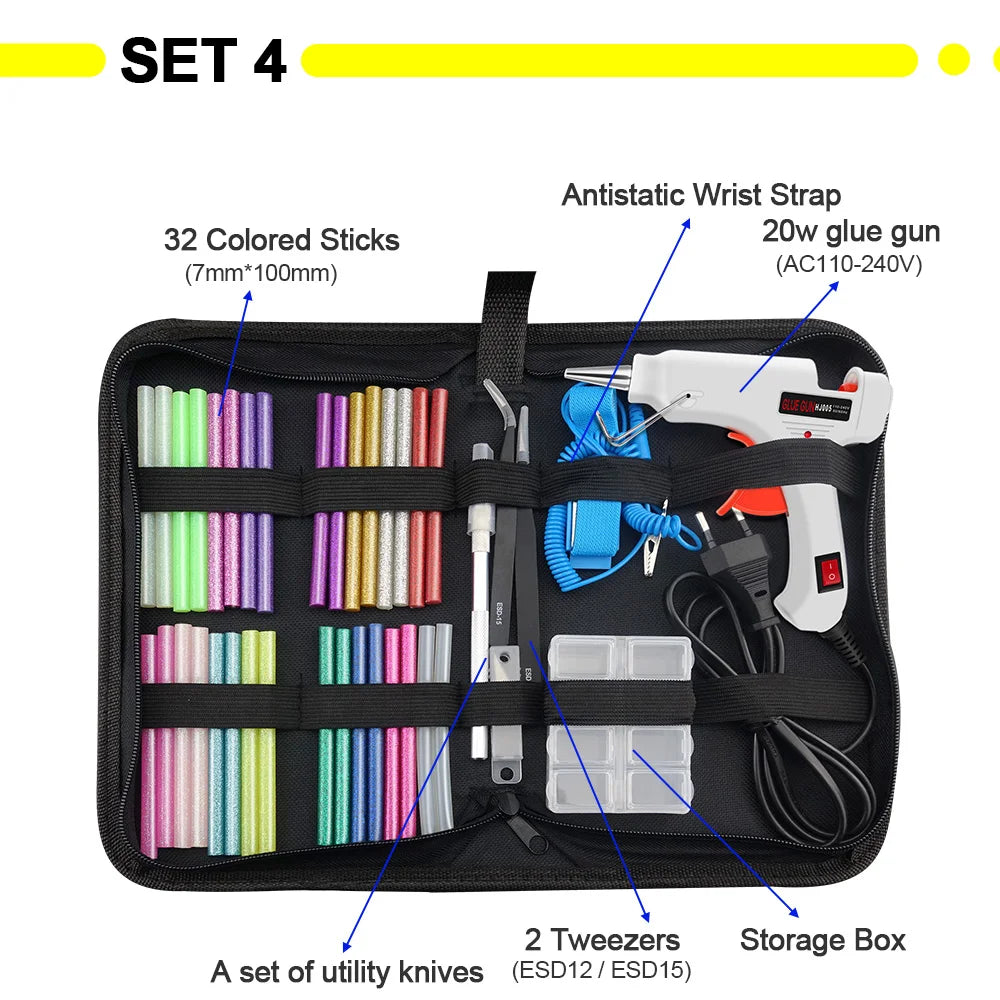 Heißklebepistole Set 2025 - GoGoPanda 6 IN 1 Electric Heat Hot Melt DIY Tool