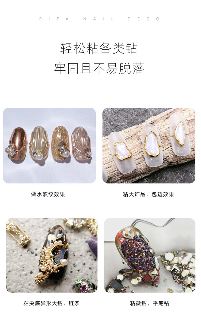 MAFANAILS GYNET Starker Nagelkleber - 5ml 3.5x2.8cm UV