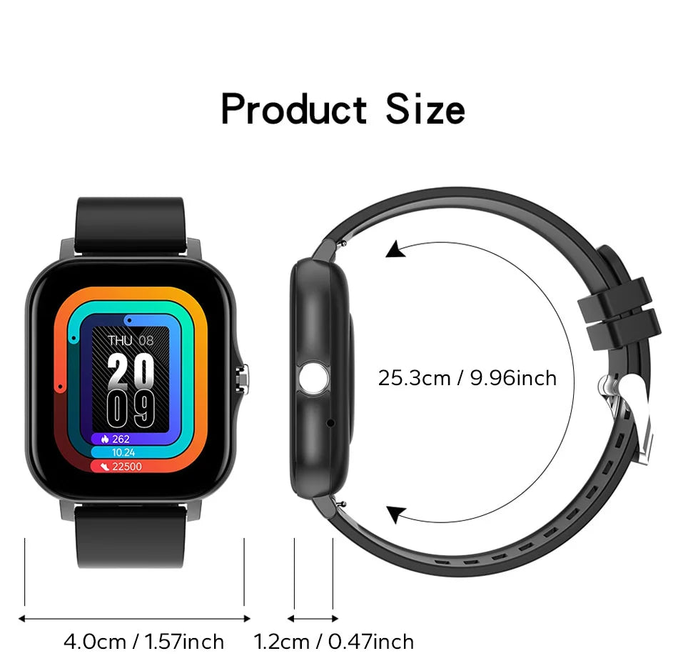 SmartWatch Pro Bluetooth Anruf - 1.44 Zoll SpO2 Blutdruck