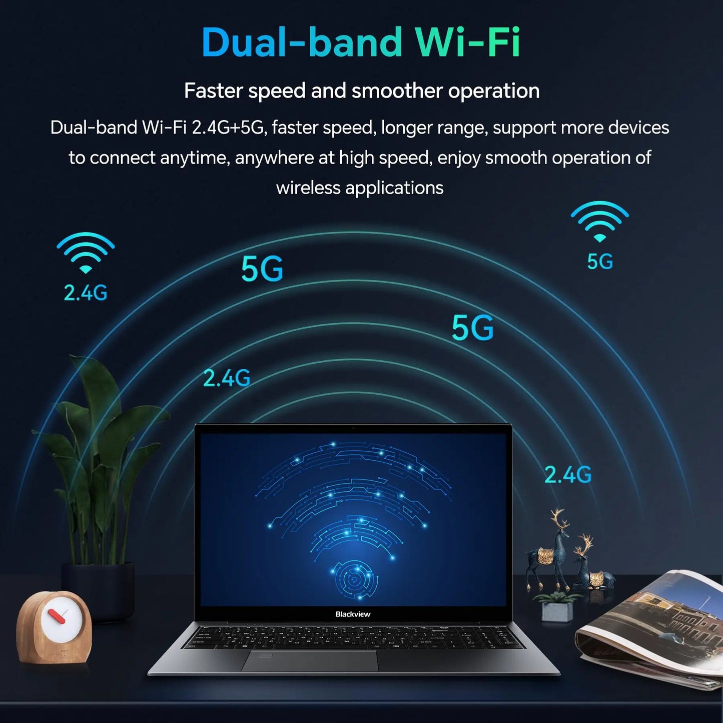 Laptop Blackview AceBook 8 15.6" 12th Gen Intel Alder Lake N97 16GB RAM 512GB SSD + extensie până la 1TB Windows 11 Home 15.6"