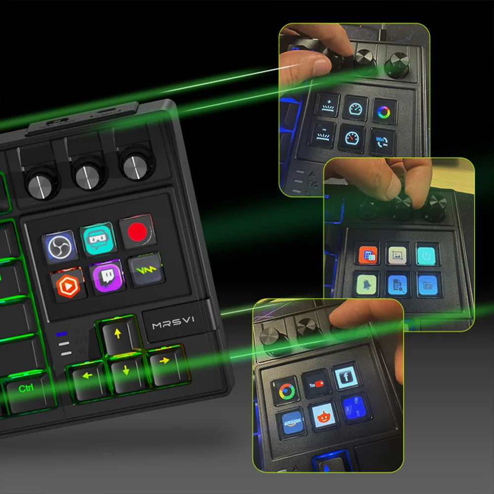 MRSVI K1 PRO LCD-KI-Tastatur - 80% mechanisch Hot-Swap