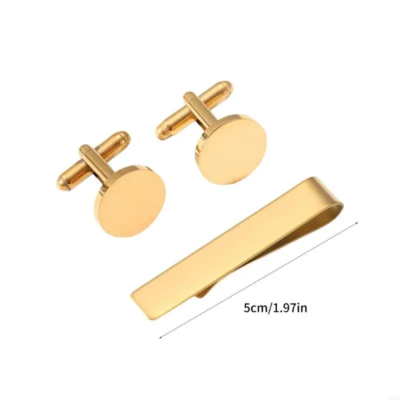 Angelady A52E Manschettenknopf Set Modern - Edelstahl Unisex