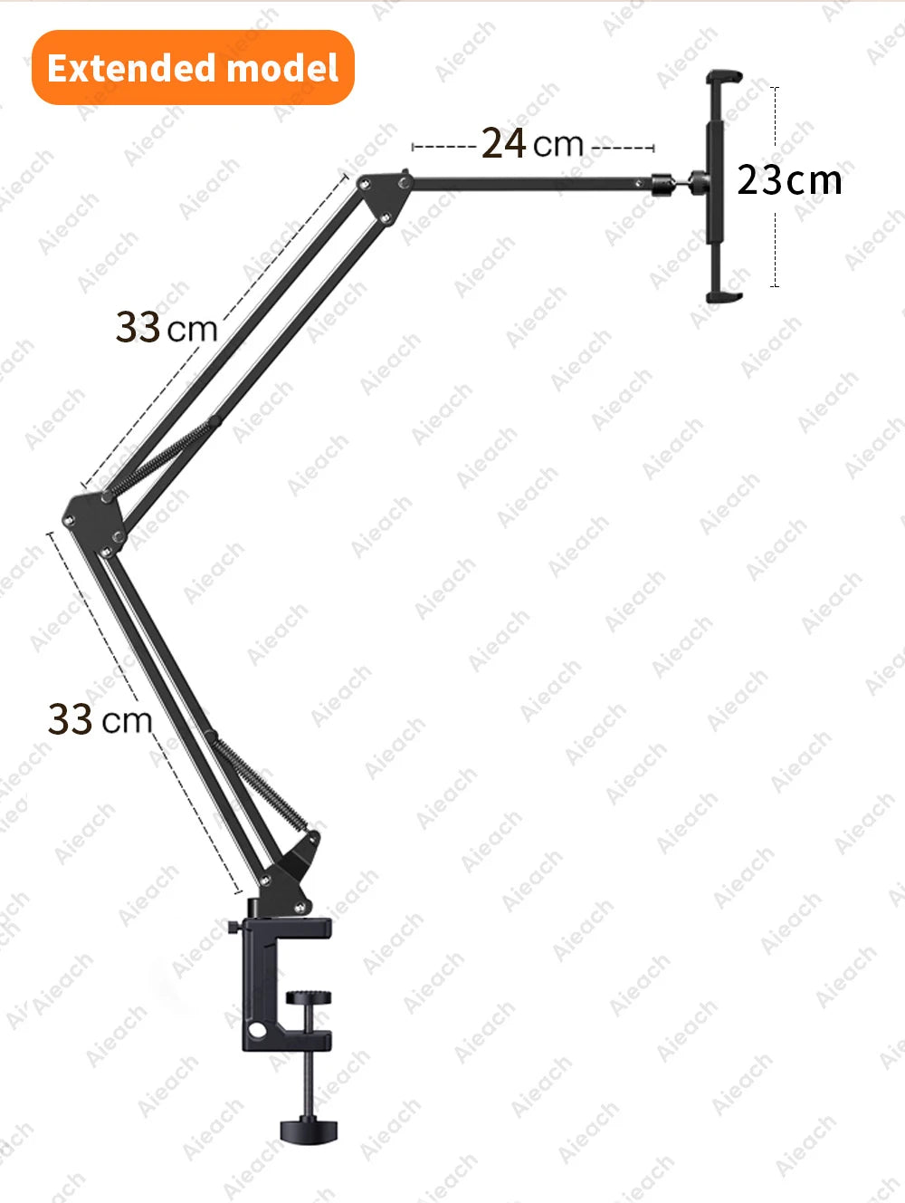 AIEACH Tablet-Halter 360° drehbar - 90cm, 4,5–12,9 Zoll