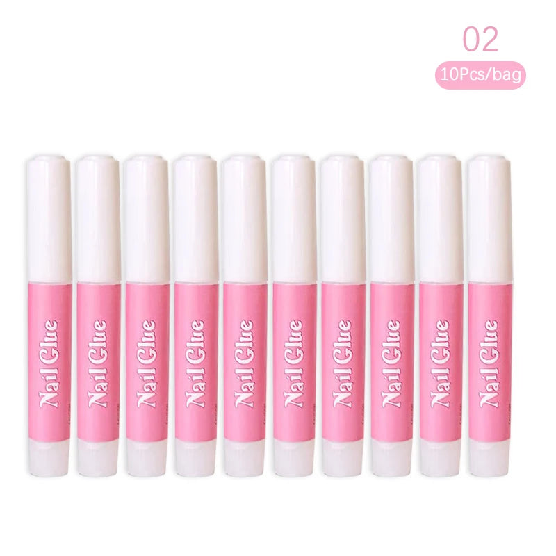 Lipici de unghii cu uscare rapidă pentru unghii false acrilice, decorare cu stras 3D, lipici profesional pentru extensii de manichiură, instrumente adezive