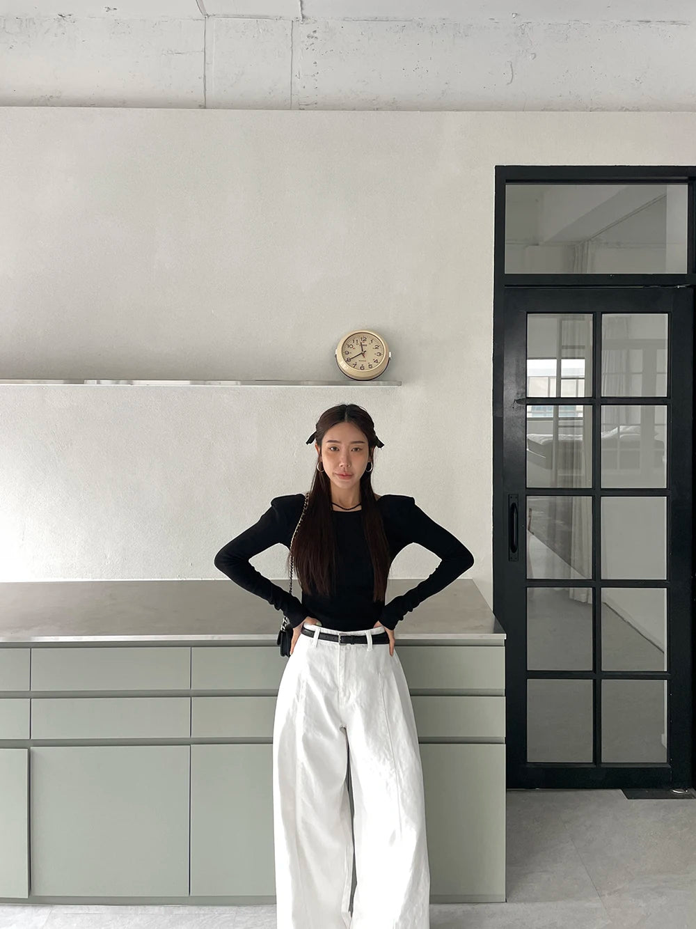 Jeans Spring Summer Long Wide Leg Pant Women High Waist Fashion Casual Korean Style Ladies Trousers Loose Pleated Woman Pants