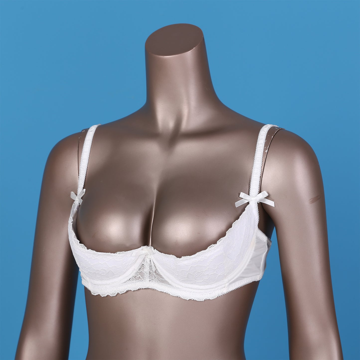 Sutien elegant pentru femei, cu 1/2 cupă, cu întăritură, push-up, dantelă, cu căptușeală, bandană, bretele reglabile, lenjerie intimă, spate cu cârlig, bustieră