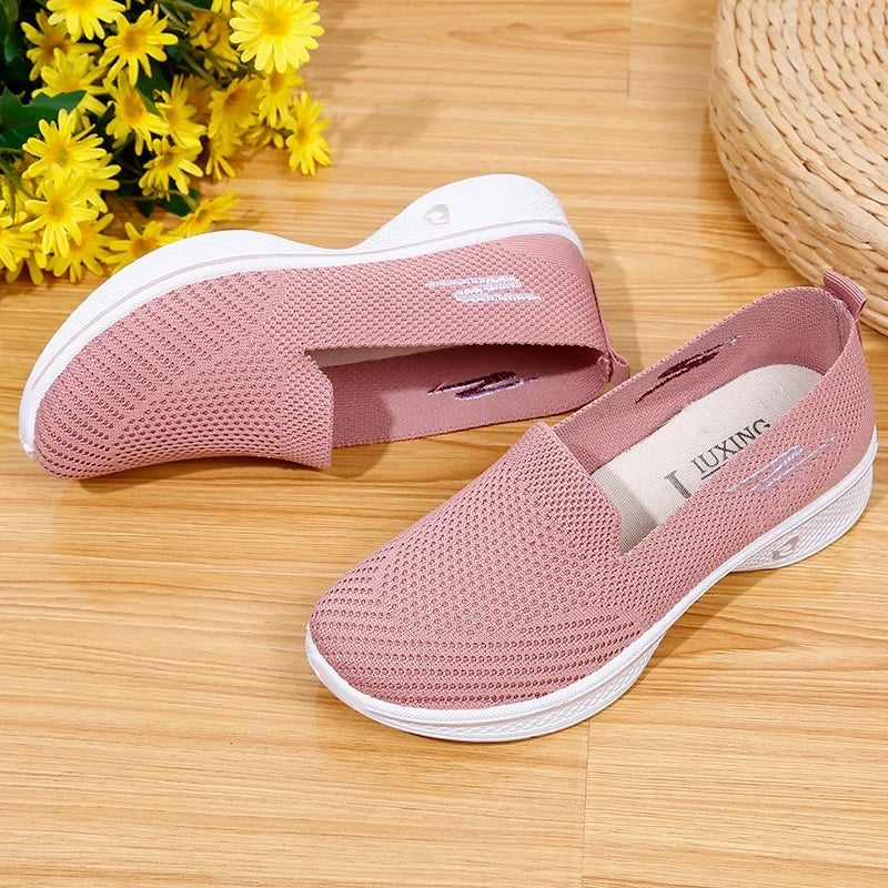 Women Fashion Shoes Flats Laides Breathable Loafers Casual Sports Walking Yoga Zapatos De Mujer 2024 Zapatillas Mujer Sneakers