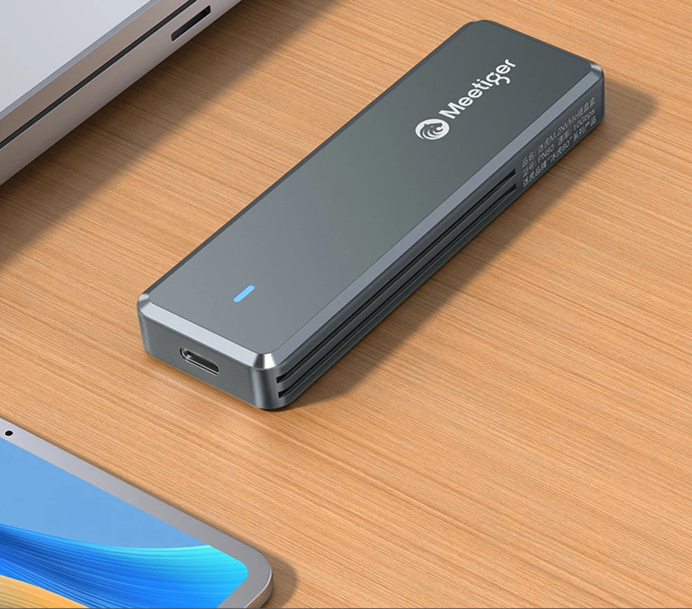 SSD-Gehäuse 2025: Meetiger M.2 SSD Enclosure - 10Gbps USB3.2 Type-C Aluminum NVMe SATA Collection