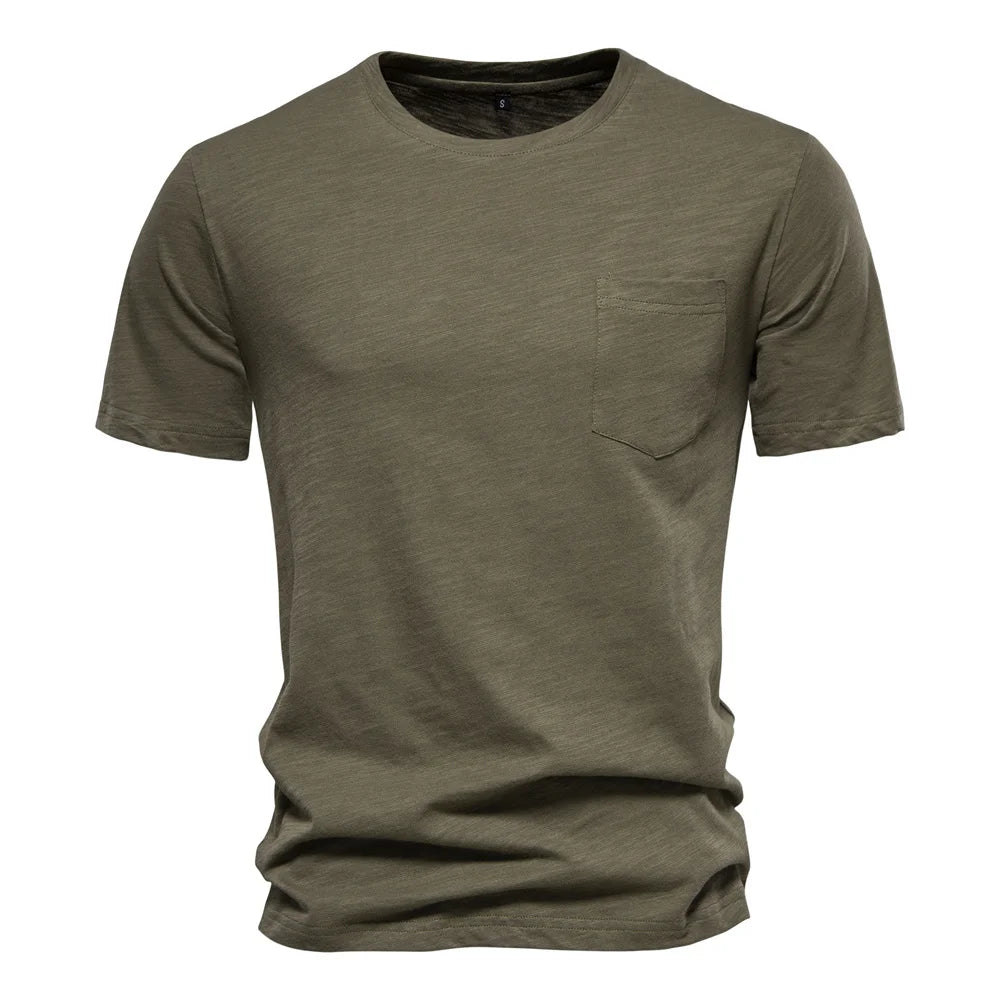AIOPESON T-Shirt Casual Leicht - 100% Baumwolle Kurzarm