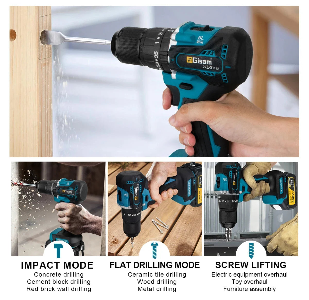 Kombi-Kitz Power-Tools-Sets Brushless