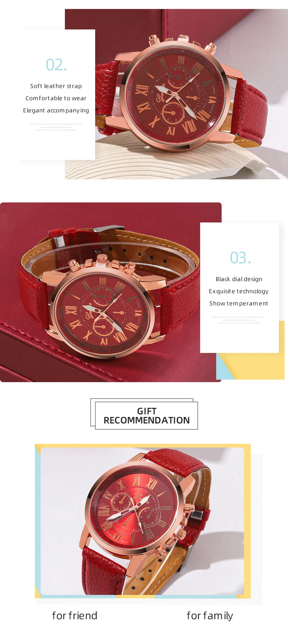 Damen-Uhren-Set 2025: Luxury-Rhinestone Fashion-Elegant - Quartz Watch Collection
