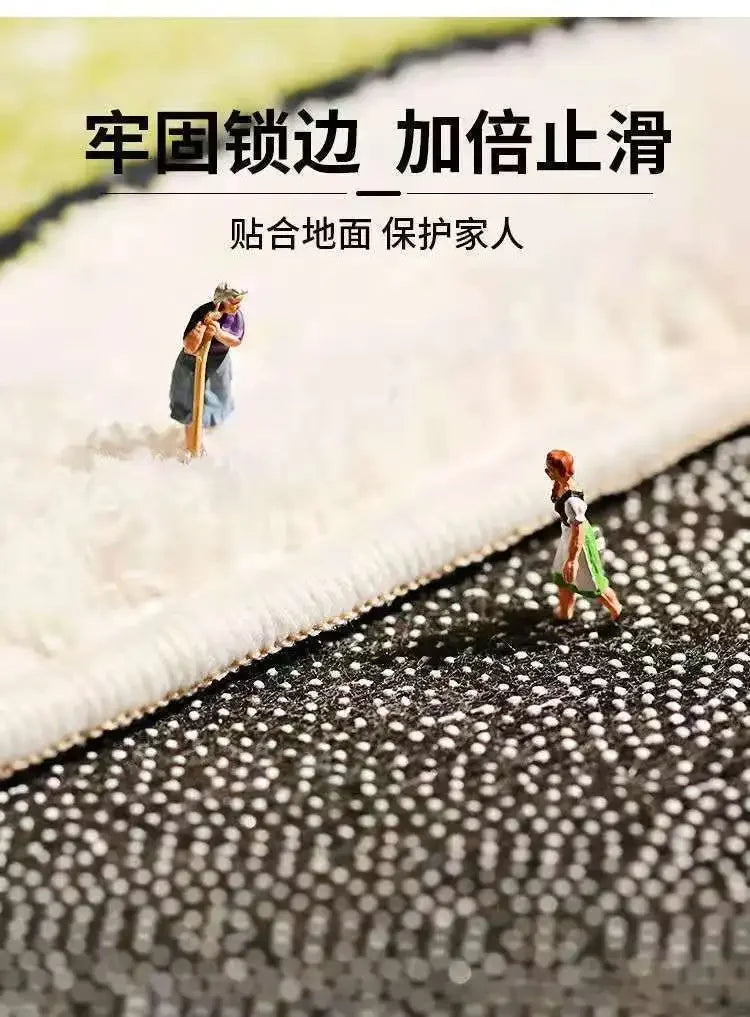 Bath Mats Cartoon Non-slip Absorbent Bathtub Embossed Kawaii Rug Shower Room Chenille Anti-slip Floor Mat Doormat Thickening New