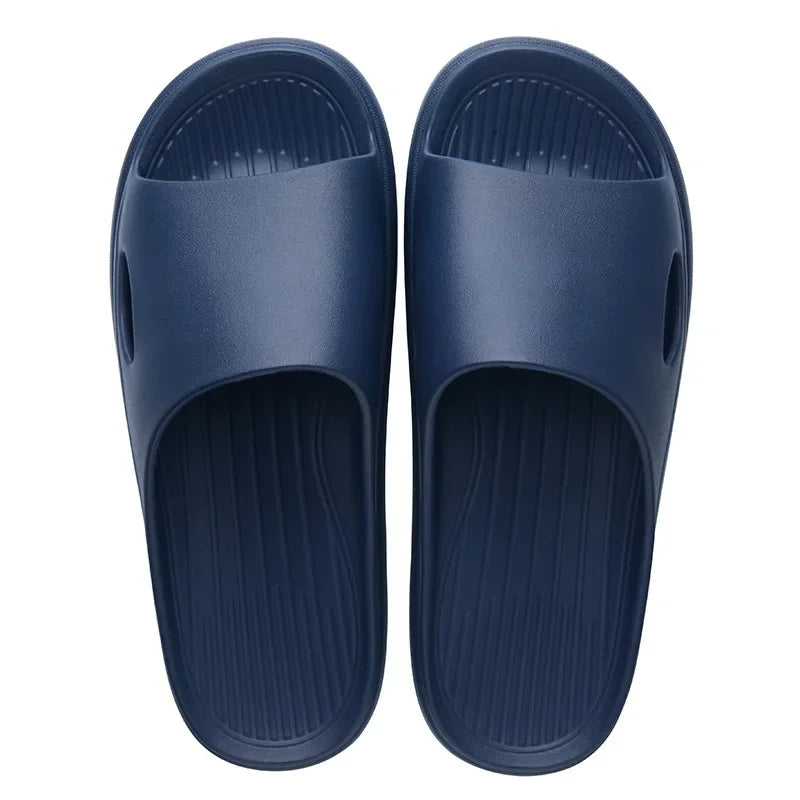 New Soft EVA Slippers Couples Home Slipper Outdoor Beach Summer Sandals Bath Men Flip Flops Non-Slip Women Thick Sole Shoes
