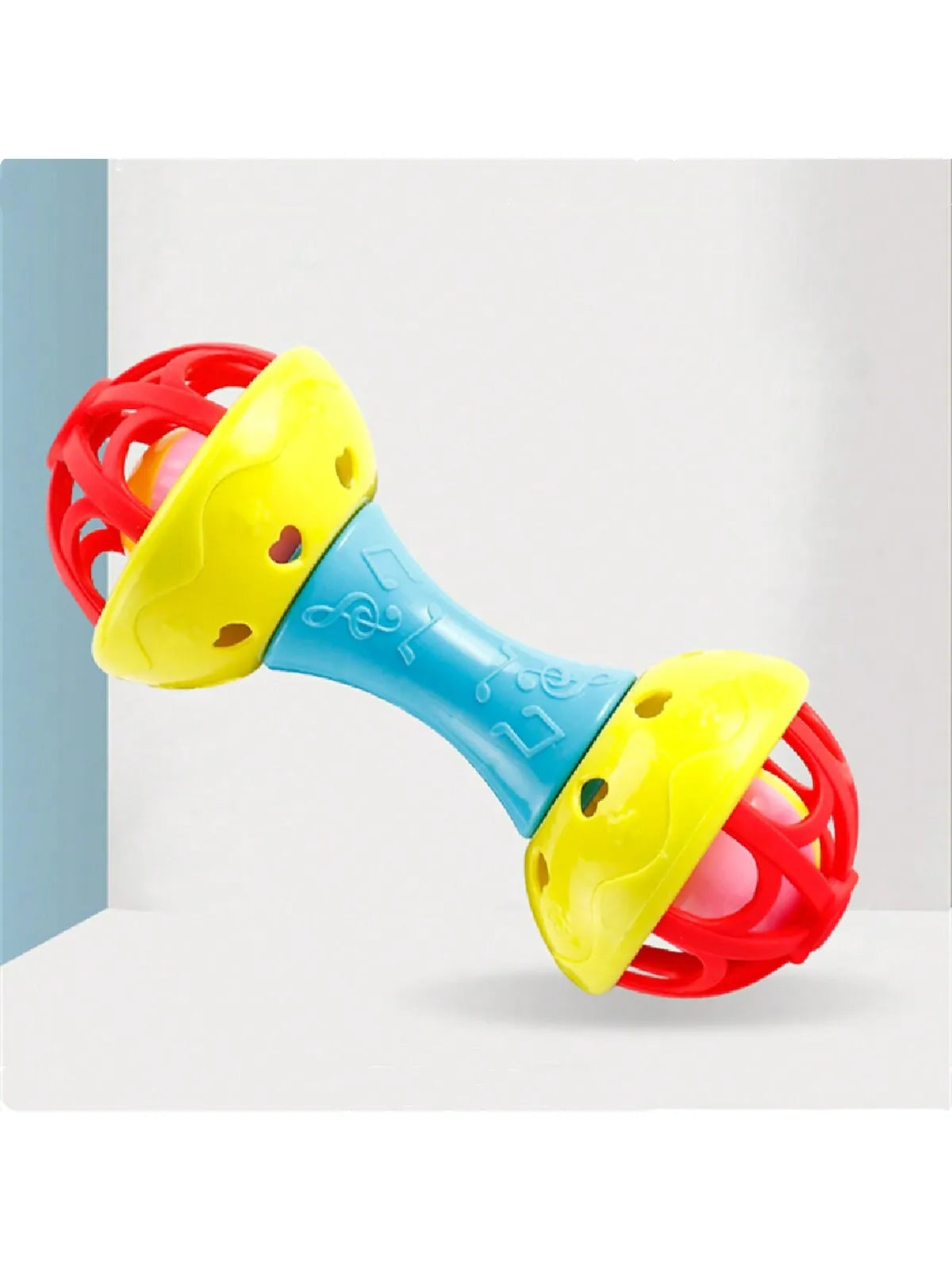 TinyToy Doppelkopf Rassel - Plastik 19x8x7.5cm Unisex
